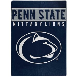 navy blanket with Penn State Nittany Lions and Athletic Logo